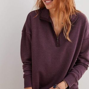 SOLD // Aerie Oversized Quarter Zip Sweatshirt